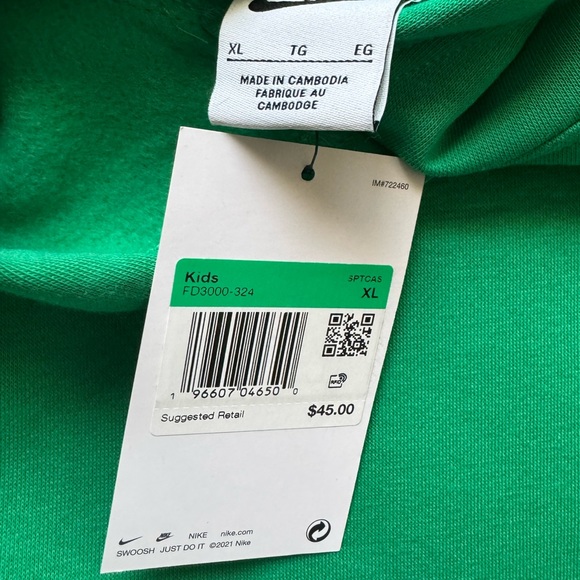 Nike Vibrant Green Hoodie and pants size xl - Picture 4 of 5